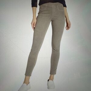 SPANX Jean-ish Ankle Leggings Taupe Small Petite